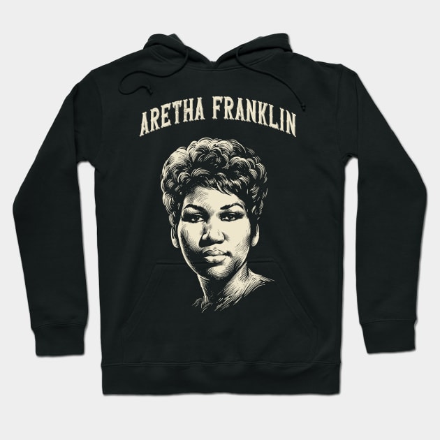 aretha franklin Hoodie by Yopi